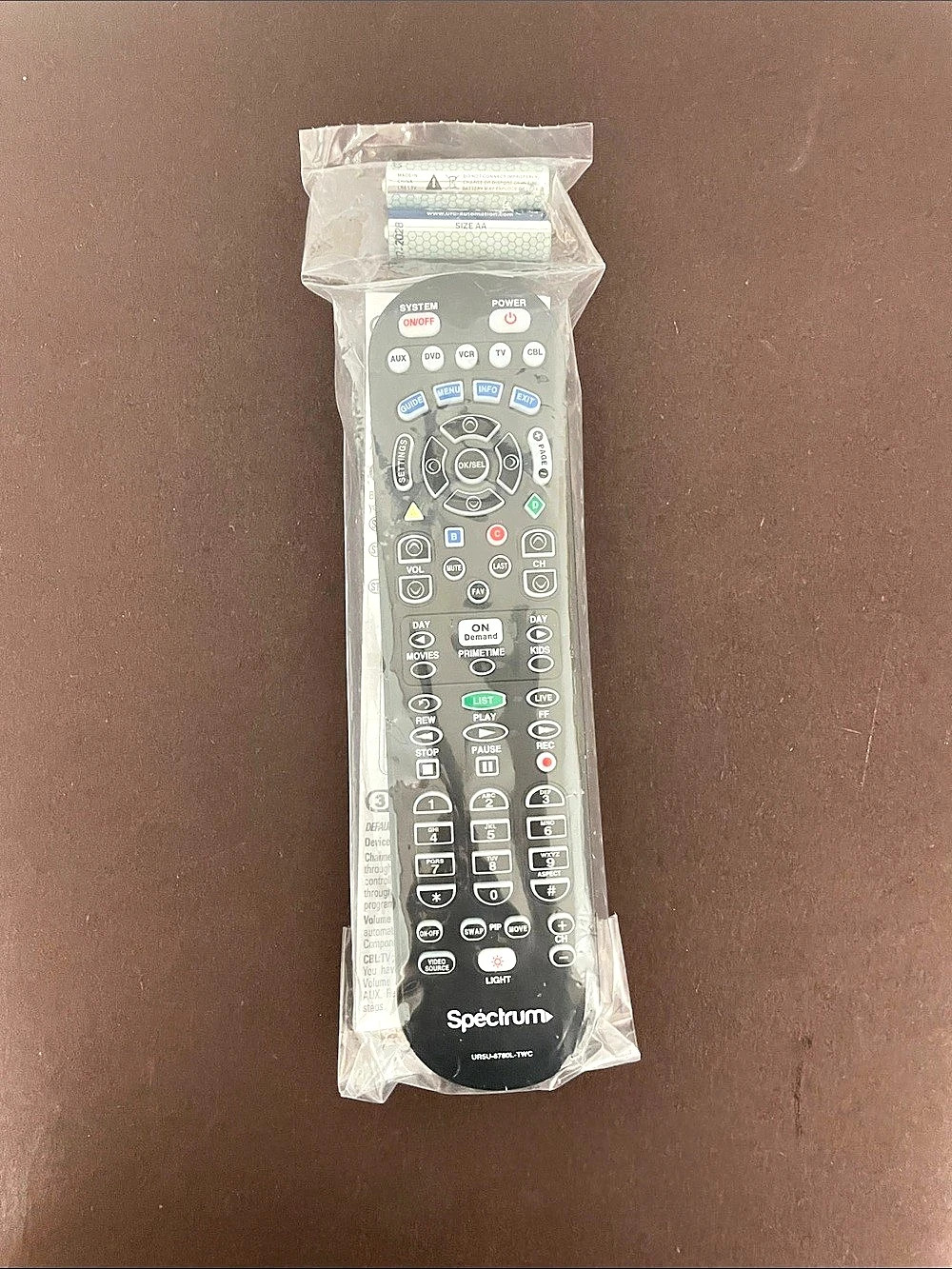 Spectrum CLIKR-5/ UR5U- 8780L & UR5U-8790L Cable Remote Control NWT